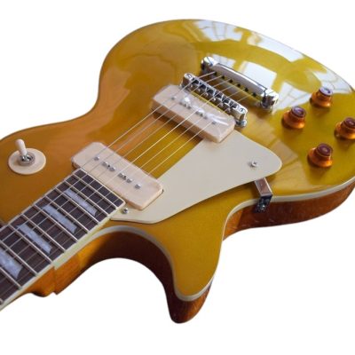 Custom Crown Goldtop Cream P90 Pickups Classic Metallic Joe Bonamassa Guitar - Image 6