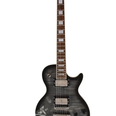 Custom Crown Humbucker Pickups Midnight Sapphire Tiger Maple Top Guitar - Image 9
