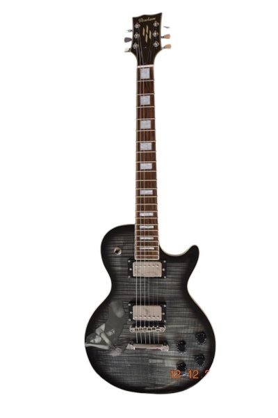 Custom Crown Humbucker Pickups Midnight Sapphire Tiger Maple Top Guitar - Image 9