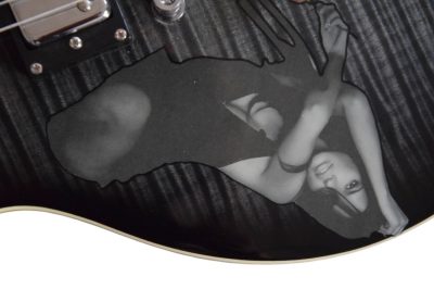 Custom Crown Humbucker Pickups Midnight Sapphire Tiger Maple Top Guitar - Image 7