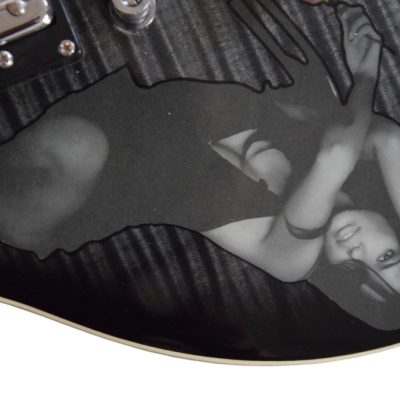 Custom Crown Humbucker Pickups Midnight Sapphire Tiger Maple Top Guitar - Image 7