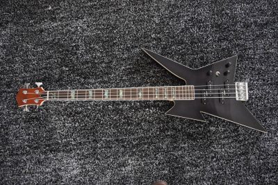 Custom Norturne Ironbird MK1 Legacy Black Tiger Maple Top 4 String Bass - Image 4