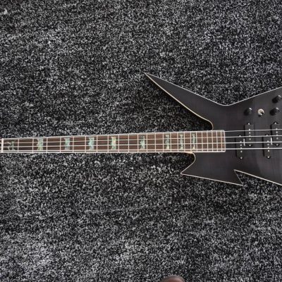 Custom Norturne Ironbird MK1 Legacy Black Tiger Maple Top 4 String Bass - Image 4