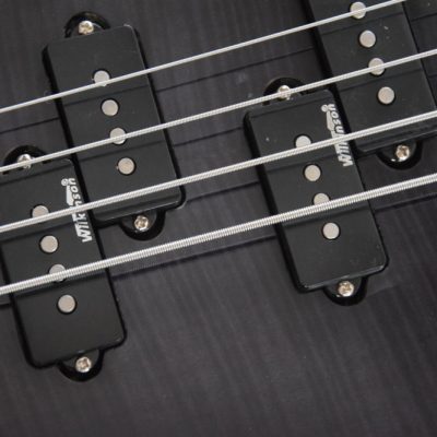 Custom Norturne Ironbird MK1 Legacy Black Tiger Maple Top 4 String Bass - Image 7