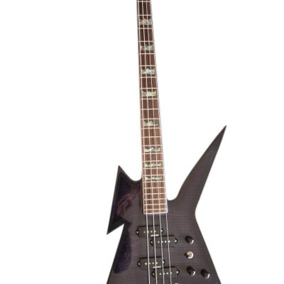 Custom Norturne Ironbird MK1 Legacy Black Tiger Maple Top 4 String Bass - Image 3