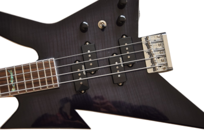 Custom Norturne Ironbird MK1 Legacy Black Tiger Maple Top 4 String Bass - Image 12