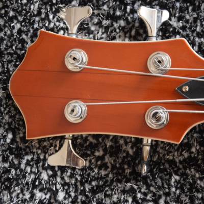 Custom Norturne Ironbird MK1 Legacy Black Tiger Maple Top 4 String Bass - Image 3