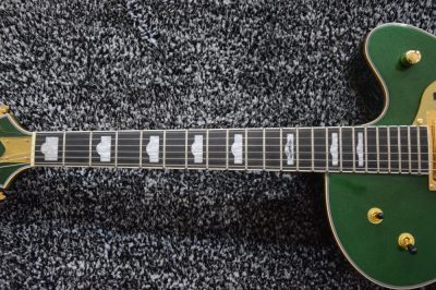 Custom Sovereign G6136I Bono Irish Falcon Goal Is Soul Green Fhole Guitar Gold Pickguard - Image 4