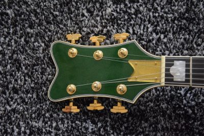 Custom Sovereign G6136I Bono Irish Falcon Goal Is Soul Green Fhole Guitar Gold Pickguard - Image 5