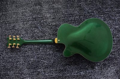 Custom Sovereign G6136I Bono Irish Falcon Goal Is Soul Green Fhole Guitar Gold Pickguard - Image 8