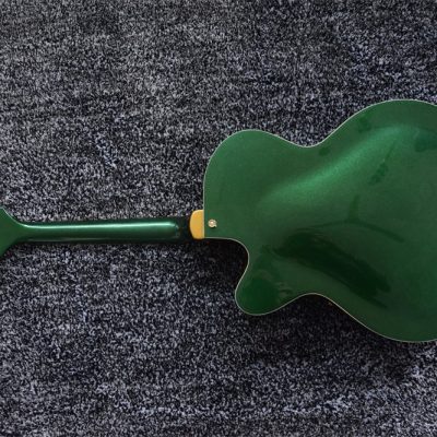 Custom Sovereign G6136I Bono Irish Falcon Goal Is Soul Green Fhole Guitar Gold Pickguard - Image 8