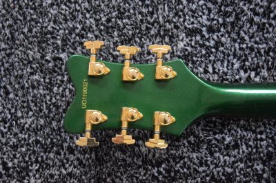 Custom Sovereign G6136I Bono Irish Falcon Goal Is Soul Green Fhole Guitar Gold Pickguard - Image 9