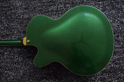 Custom Sovereign G6136I Bono Irish Falcon Goal Is Soul Green Fhole Guitar Gold Pickguard - Image 10