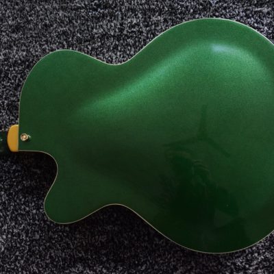 Custom Sovereign G6136I Bono Irish Falcon Goal Is Soul Green Fhole Guitar Gold Pickguard - Image 10
