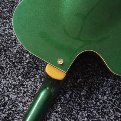Custom Sovereign G6136I Bono Irish Falcon Goal Is Soul Green Fhole Guitar Gold Pickguard - Image 11