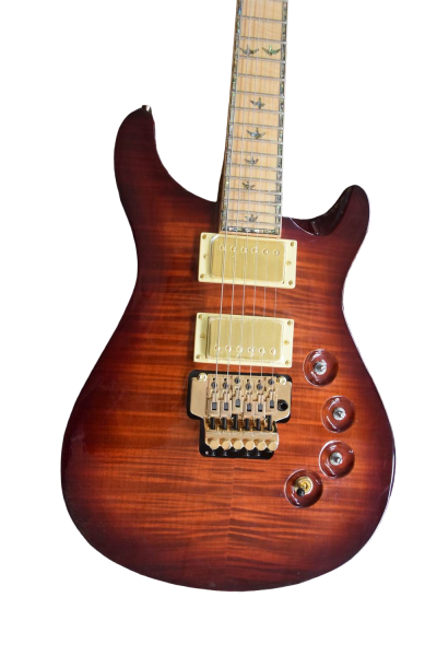 Custom Monarch Dustie Waring Figured Flamed Maple Top DW CE 24 Floyd Tremolo Guitar