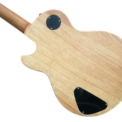 Custom Crown Dragon Snake Carved Natural Electric Guitar Satin Finish - Image 3