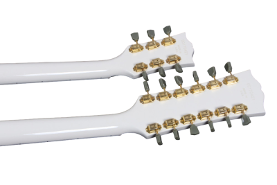 Custom Crown SG Don Felder Arctic White Double Neck 12 6 String EDS1275 Electric Guitar - Image 3