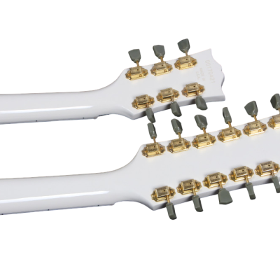 Custom Crown SG Don Felder Arctic White Double Neck 12 6 String EDS1275 Electric Guitar - Image 3