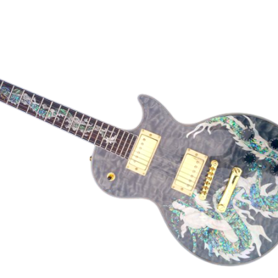 Custom Crown Abalone Dragon Shell Inlay Electric Guitar - Image 2