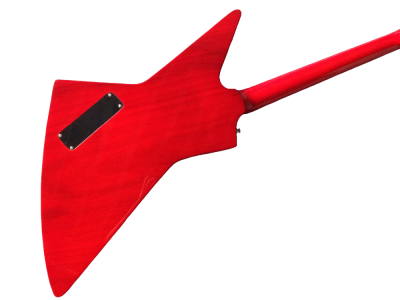 Custom Crown Korina Explorer Cherry Red Electric Guitar - Image 3