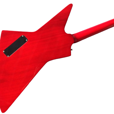 Custom Crown Korina Explorer Cherry Red Electric Guitar - Image 3