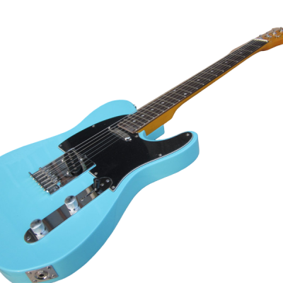 Custom Regent Daphne Blue Muddy Chrome Lipstick Style Neck Pickup Single Coil Bridge Pickup Guitar - Image 2