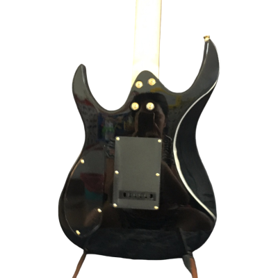 Custom Axis Natural Poplar Burl Gloss Gecko Tremolo 6 String Electric Guitar - Image 2