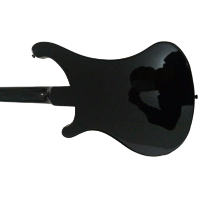 Custom Nova 4003 Jetglo Black 4 String Bass Black Pickguard - Image 3