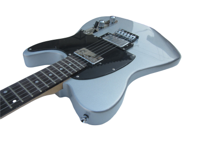 Custom Regent Silver Blacktop Vintage Alnico Humbuckers Jim Electric Guitar - Image 2