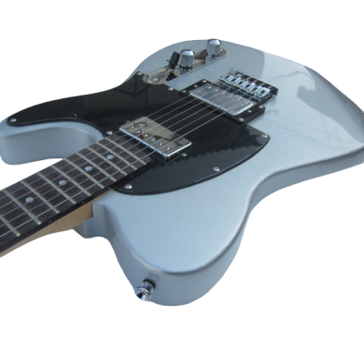 Custom Regent Silver Blacktop Vintage Alnico Humbuckers Jim Electric Guitar - Image 2