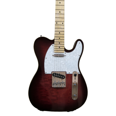 Custom Regent Dark Cherry Sunburst Quilted Maple Top Guitar