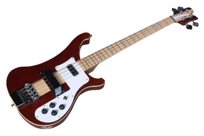 Custom Nova 4003 Mapleglo Center Amber Brown Finish 4 String Bass - Image 2