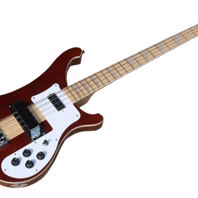 Custom Nova 4003 Mapleglo Center Amber Brown Finish 4 String Bass - Image 2