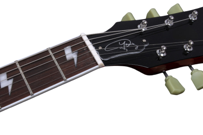 Custom Crown SG Heritage Cherry Angus Dual Humbucker Pickups Thunderstruck Guitar Lightning Bolt Fretboard Inlays - Image 4