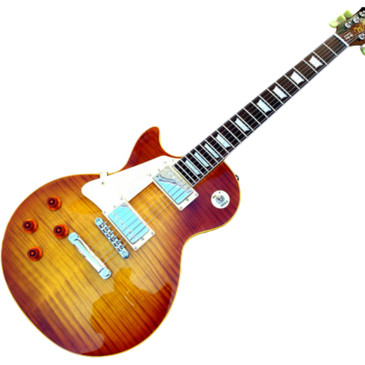 Custom Crown Bourbon Burst Book Matched Flamed Maple Top Electric Guitar - Image 2
