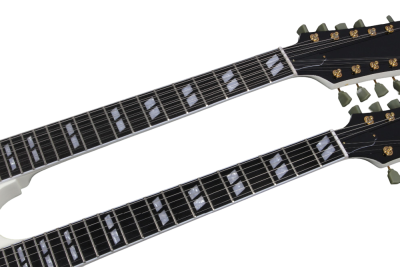 Custom Crown SG Don Felder Arctic White Double Neck 12 6 String EDS1275 Electric Guitar - Image 4