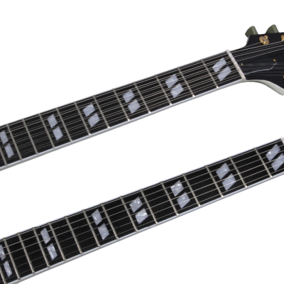 Custom Crown SG Don Felder Arctic White Double Neck 12 6 String EDS1275 Electric Guitar - Image 4