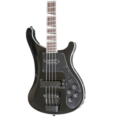 Custom Nova 4003 Black Jetglo 4 String Bass Black Pickguard