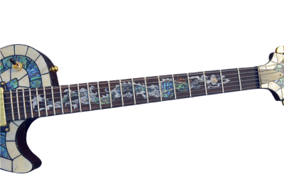 Custom Abyss Mahogany Body In Hand Laid High Grade Mosaic Guitar - Image 3