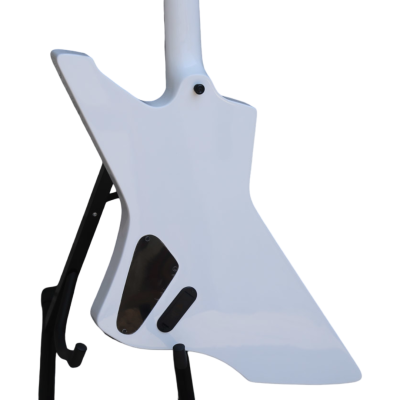 Custom Obsidian Hetfield Snakebyte Snow White Electric Guitar - Image 2