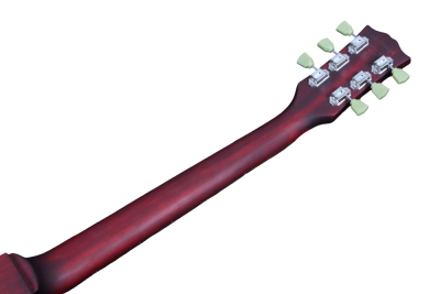 Custom Crown Studio Wine Red Satin Finish Electric Guitar - Image 2