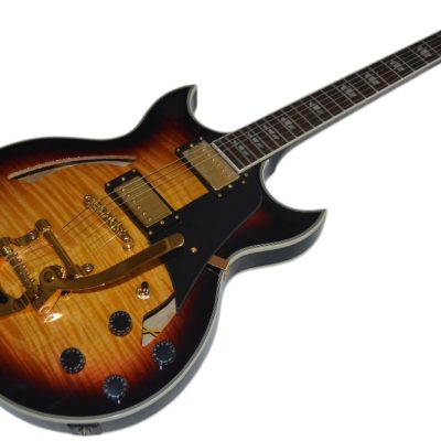 Custom Crown Johnny A Figured Maple Top Bigsby Vibrato Tailpiece Guitar - Image 2