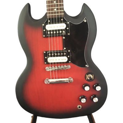 Custom Crown SG Angus Cherry Cardinal Red Burst 6 String Guitar