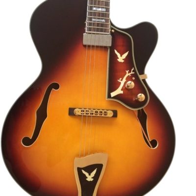 Custom Crown Kalamazoo Midtown Vintage Sunburst Fhole Guitar