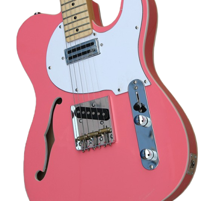 Custom Regent Thinline Fhole Shell Pink Electric Guitar