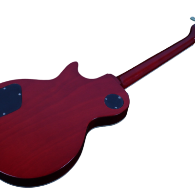 Custom Crown Appetite Amber Flame Maple Top Electric Guitar Open Coil Zebra Pickups - Image 3