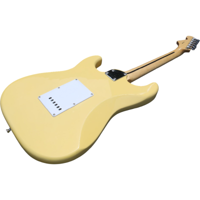 Custom Regent ST Richie Sambora Graffiti Monaco Yellow Tremolo Guitar - Image 3