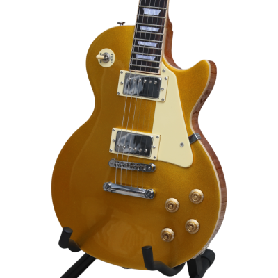 Custom Crown Standard Goldtop Slash Metallic Classic Gold Finish Guitar