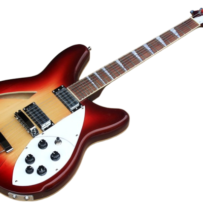 Custom Nova Slash Soundhole Classic Fireglo 360 6 String Guitar - Image 3